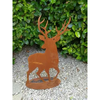 Edelrost Hirsch Smörre von vorne Hirsch Smörre - 42 cm