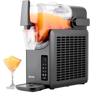 Vevor Slusheis Maschine Slushgerät Slushy Machine L, Frozen Drink Maker mit 5 voreingestellten Programmen, Margarita-Maschine mit Selbstreinigung, Frozen Margaritas, Frappés, Milchshake