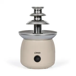 LIVOO - Schokoladenbrunnen DOM533C – 70 W, Kapazität aus geschmolzener Schokolade 250 ml, 3 Ebenen
