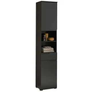 BASIC by Balculina Spice Hochschrank 40 x 191 cm Schwarz Holz