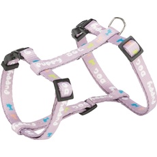 Trixie Junior hvalpesele med line, M-L: 27-45cm/10mm, 2m, lys lilla (M, L, Hund), Halsband + Leine