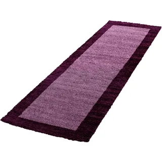 Ayyildiz Teppiche Hochflor-Läufer »Life Shaggy 1503« rechteckig 30 mm Höhe als Läufer und in rund erhältlich, Shaggy, Langflor, Wohnzimmer, lila
