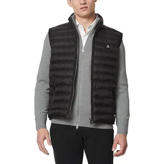 Marc O'Polo Herren Steppweste gefüttert wasserabweisend, Schwarz (Black), L