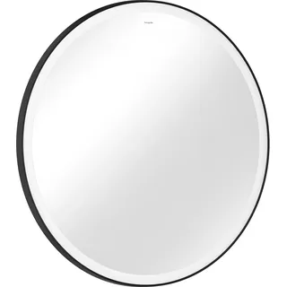 hansgrohe Xarita Lite S Spiegel, runde LED-Beleuchtung, 900x30x900mm, IR Sensor, Spiegelheizung, 54980670, Farbe: Mattschwarz