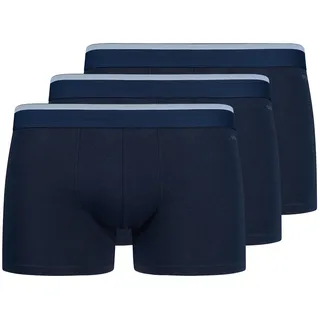Boxershorts SKINY "Boxershort Pants Cotton Multipack 3er Pack", Herren, Gr. XXL, blau, Obermaterial: 95% Baumwolle CO. 5% Elasthan EL., Unterhosen Boxershorts