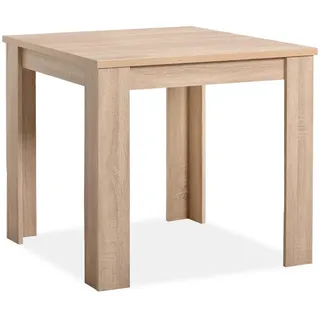 Homestyle4u Küchentisch 80 x 75 x 80 cm braun