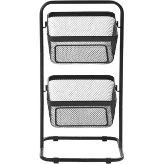 Homeware Profession. Küchenregal , Schwarz , Metall, Kunststoff , 32.5x69x37.5 cm , Küchen, Küchenmöbel