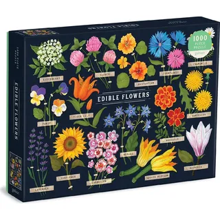 GALISON Puzzle Essbare Blumen 1000 Teile