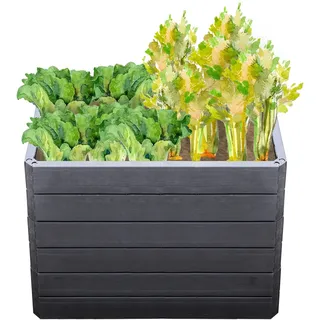GARANTIA Hochbeet Ergo Quadro M 75 x 75 x 60 cm Braun