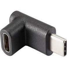 Bild USB 3.2 Gen 2 (USB 3.1 Gen 2) Adapter [1x USB-C® Stecker - 1x USB-C® Buchse] 90° nach o