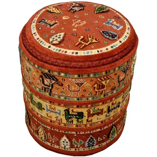 Cazaris Pouf , Textil , orientalisch , Füllung: Styroporkugeln , 40x50x40 cm , Care & Fair, AZO-frei , Indoor , Wohnzimmer, Sessel, Hocker & Hockerbänke, Poufs