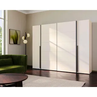 Forte Schwebetürenschrank Narago 270,3 x 210 x 61 cm Beige