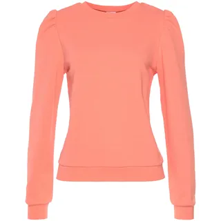 LASCANA Sweatshirt, mit Ruffärmeln, orange