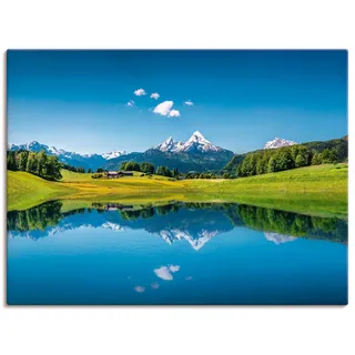 Artland Wandbild »Landschaft in den Alpen« Berge 1 Stk. tlg. als Alubild, Outdoorbild, Leinwandbild, Poster in verschied. Größen, blau
