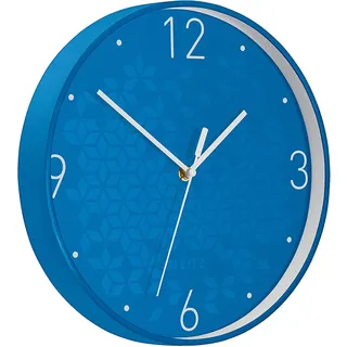 Leitz Wanduhr WOW, Blau, 32.5 x 31.1 cm