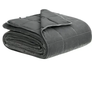 Woltu Gewichtsdecke 9kg 200x230cm Therapiedecke für Erwachsene, Entspannungsdecke Therapie aus Mikrofaser, Cashmere Feeling Beschwerte Decke Anti Stress, Weighted Blanket für besseren Schlaf