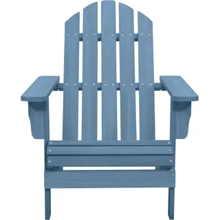 vidaXL Adirondack-Gartenstuhl Massivholz Tanne Blau - Blau