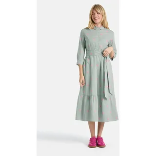 Lieblingsstück Hemdblusenkleid "RolaL" in Midi-Länge, kontrastfarbene Details, garden grün