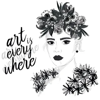 Rasch Fototapete »Young Artists« gemustert   mit Schrift glatt, schwarz