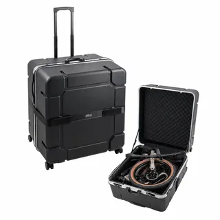 B&W International foldon.case XL Fahrradkoffer für Falträder | Mehr Platz für moderne Falträder – mit TSA-Schlössern, Inline-Rollen und stabilem Schutz auf Reisen