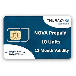 OSAT Thuraya Satellitentelefon NOVA SIM mit 10 Einheiten (11 Minuten)