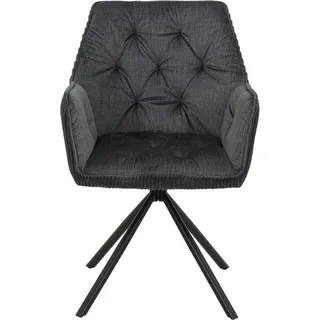 Hela Esszimmerstuhl Inge Mikrofaser grau 2er Set