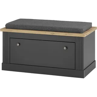 OTTO home Sitzbank WESTMINSTER Grau 92 x 51 x 45 cm