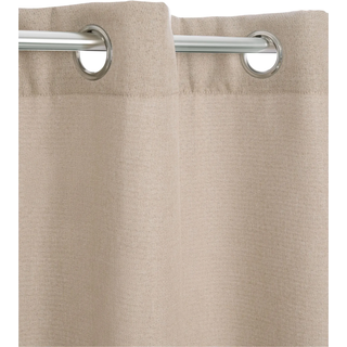 Vorhang KUTTI "Dimout" Gr. 3, beige (creme), B:140cm H:175cm, Polyester, Gardinen, Vorhang, Verdunkelung, Thermo, isolierend, einfarbig