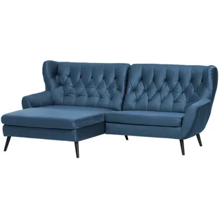 Stylife Ecksofa , Blau , Holz , Buche , vollmassiv , Uni , Ottomane links, L-Form , 237x165 cm , Typenauswahl, Stoffauswahl, seitenverkehrt erhältlich, Rücken echt, Armteil links, Armteil rechts , Wohnzimmer, Sofas & Couches, Wohnlandschaften, Ecksofas
