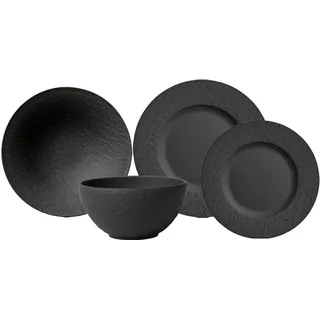 Villeroy & Boch Manufacture Rock Kombiservice 4-tlg. schwarz