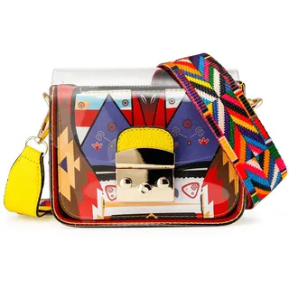 OCT17 Damen Mini Transparent PVC Kunststoff Crossbody Durable Sommer Schultertasche börse