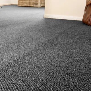 Andiamo Teppichboden »Luton, Feinschlinge, Made in Netherlands« rechteckig 6 mm Höhe meliert, Breite 400 cm oder 500 cm, strapazierfähig & pflegeleicht, grau