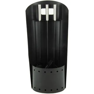 Valo Kaminbesteck Stockholm Metall 3-teilig Schwarz