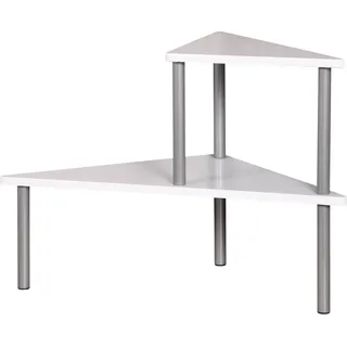 KESPER Küchen-Eckregal, weiß, Metall 27814 - Weiß, Silber