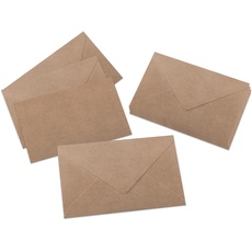 Bild Briefumschläge aus braunem Kraftpapier, DIN C6, ohne Fenster