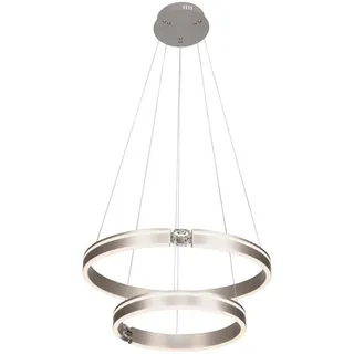 Ambiente Led-Hängeleuchte , Weiß , Kunststoff , Uni , oval , 120 cm , RoHS, Europäischer Sicherheitsstandard , höhenverstellbar , Lampen & Leuchten, Innenbeleuchtung, Hängeleuchten, Pendelleuchten