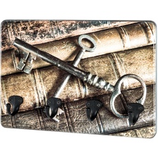 Bild HAKU Möbel Schlüsselbrett grau mit 4 Haken