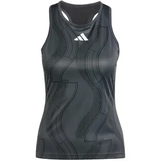 adidas Club Tennis Graphic Tank Top Tanktop, Carbon/Black, S
