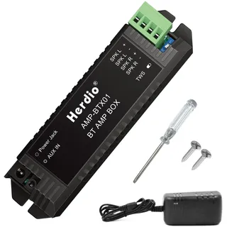 Herdio 2-Kanal Receiver System Bluetooth Home Audio AV-Receiver & -Verstärker für Passiv-Lautsprecher mit AUX TWS Geeignet für Decke Marine Heimkino Garage Outdoor Indoor