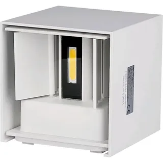 V-Tac 5W cob led Doppelkopfleuchte, Mattweiß, Einstellbarer Strahl, Warmweiß, IP65 - V-tac