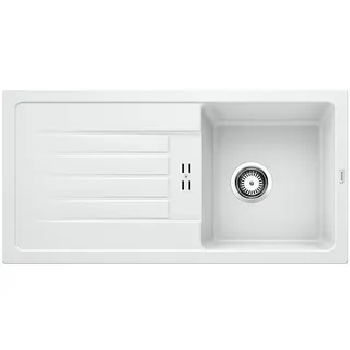 Blanco FAVUM 45 S links Einbau Silgranit weiß Handbetätigung 860 x 435 mm