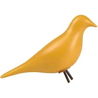 Ambia Home Dekovogel , Dunkelgelb , Keramik , Uni , Vogel , 10x18x27 cm , Made in Europe , zum Stellen, handgemacht , Dekoration, Dekofiguren & Skulpturen, Dekotiere