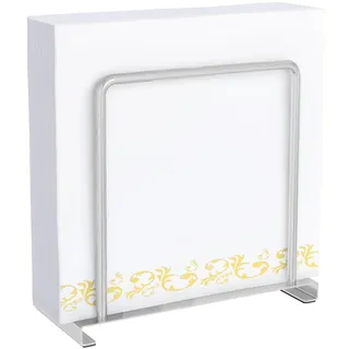 STWWO Serviettenhalter Silber,Serviettenhalter aus Metall Serviettenspender für Tisch Serviettenständer Küchenzubehör Papier Servietten Halterung zum Dekorieren, Upgrade 14cm