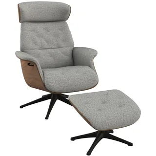 flexlux Relaxsessel Volden Polyester 83 x 112 x 125 cm Grau drehbar