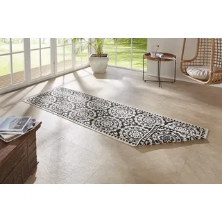 HANSE HOME Jardin Wendeteppich 80 x 250 cm Schwarz/Weiß