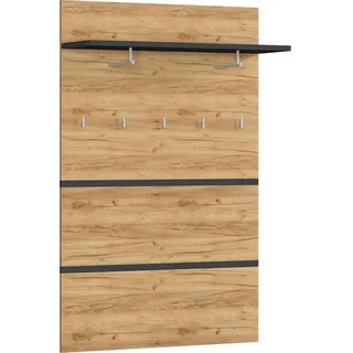 Germania Garderobenpaneel Lissabon Braun Eiche