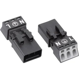 WAGO WINSTA MINI Buchsen-/Stecker - Serie 890, Elektronikkabel + Stecker, Schwarz