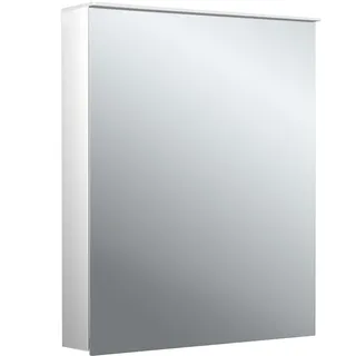 emco flat 2 design LED-Lichtspiegelschrank mit integrierter Beleuchtungsegel, eine Tür wechselbarer Anschlag, 600x711x113mm, 979706401