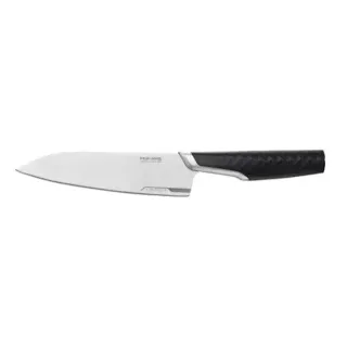 Fiskars Titanium Kochmesser, Innovatives Küchenmesser für eine Vielzahl von Schneideaufgaben, 1 Messer, 16 cm