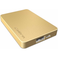Calibre Schnelllade-Akku mit 2500mAh und Vibrationsanzeige für iPad (2500 mAh), Powerbank, Gold